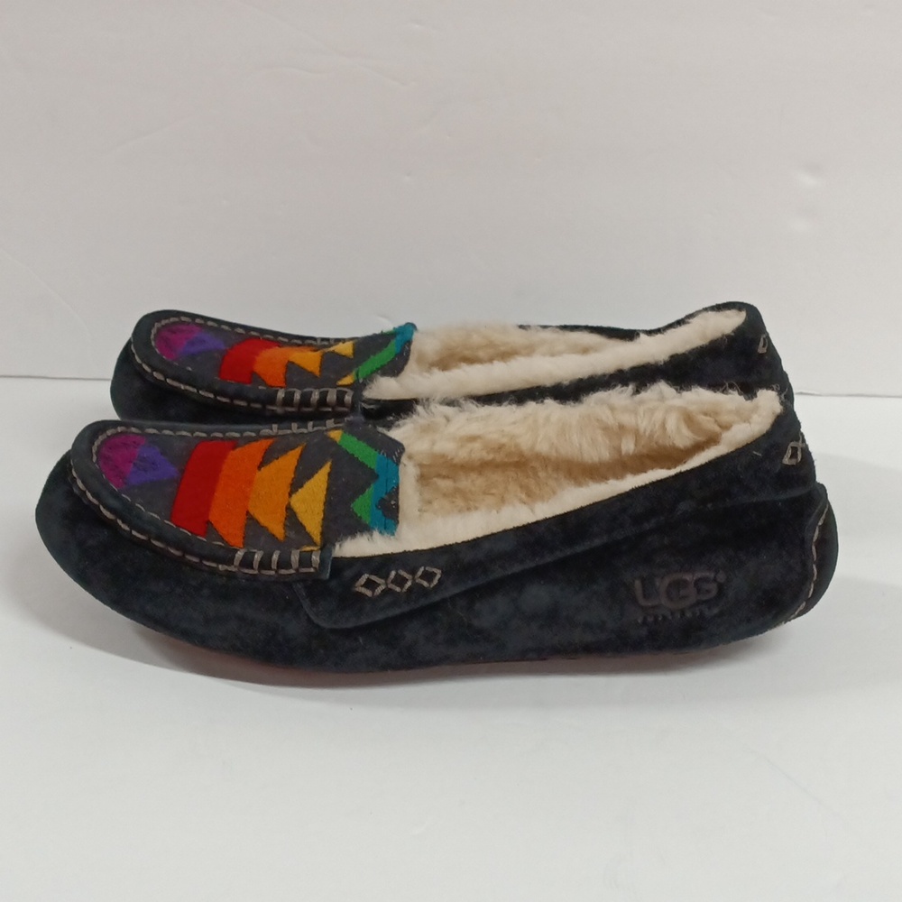 UGG x Pendleton Suede  Shearling Lined Slippers - Picture 3 of 11